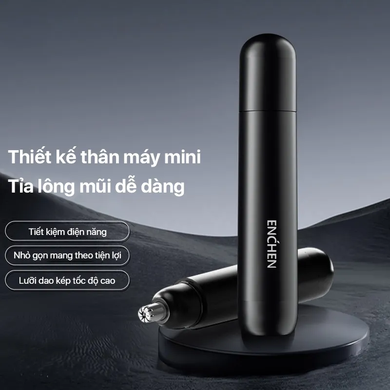 Ảnh Máy tỉa lông mũi ENCHEN EN005 | Lưỡi nối xoay 360 độ - Trọng lượng 26g gọn nhẹ - Pin 2A | Bảo hành 12 tháng 2