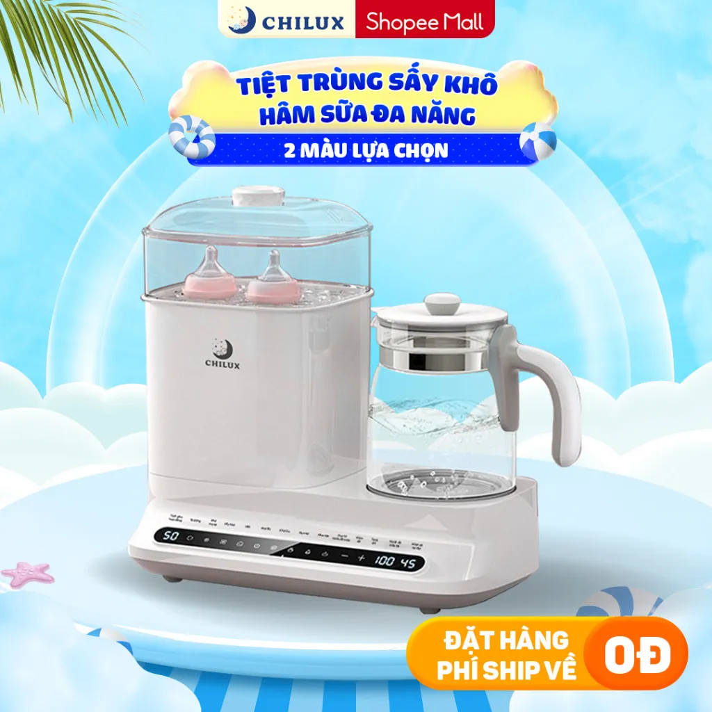 Ảnh Máy tiệt trùng sấy khô hâm sữa Chilux C1 - Bảo hành 2 năm chính hãng, miễn phí vận chuyển toàn quốc 1