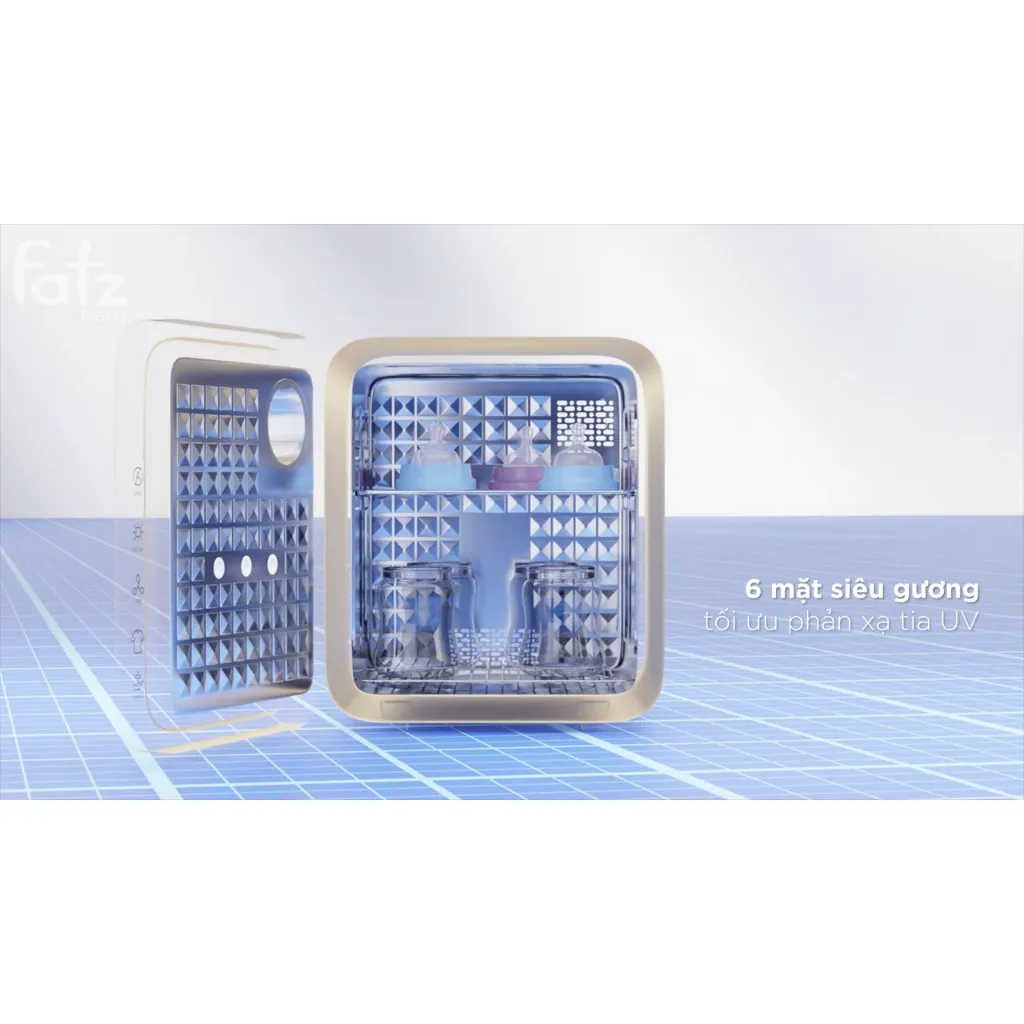 Ảnh Máy tiệt trùng sấy khô UVC-LED 25L công nghệ Nano Plasma Ion PLASMAX 1 FATZBABY  FB4725ZH 4