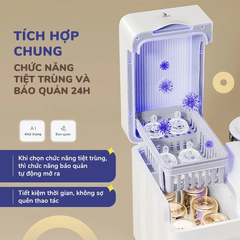 Ảnh Máy tiệt trùng UV đa năng Chilux U3 - Tích hợp chung chức năng tiệt trùng và bảo quản 24h 4