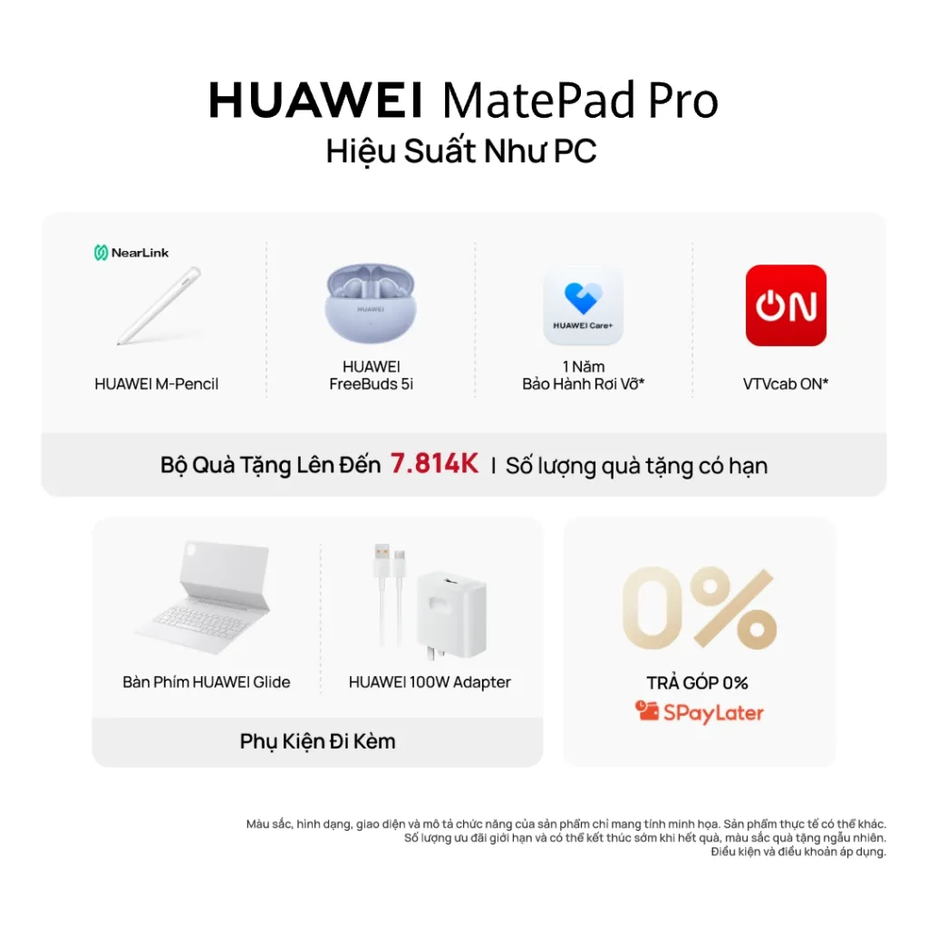 Ảnh Máy tính bảng HUAWEI MatePad Pro 12.2" Màn Hình Tandem OLED PaperMatte 12.2" | Bàn Phím Trượt HUAWEI Glide 2