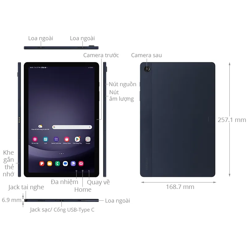 Ảnh Máy Tính Bảng Samsung Galaxy Tab A9 Plus Wifi - Hàng Chính Hãng, Mới 100%, Nguyên seal 3