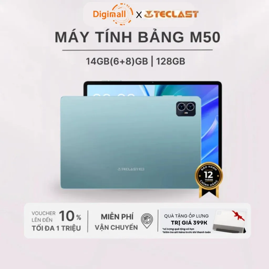 Đánh Giá Teclast M50: Máy Tính Bảng 14GB RAM/128GB ROM, 10.1 inch, 2 SIM - Giá Tốt