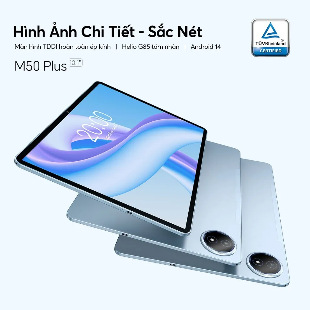 Ảnh Máy Tính Bảng Teclast M50 Plus Tablet 8GB/128GB | Màn hình 10.1inch | Chip MediaTek G85 |7000mAh 1
