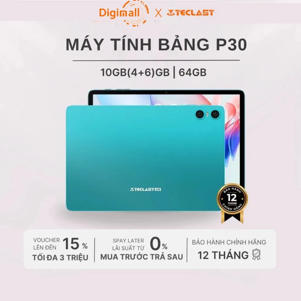 Ảnh Máy Tính Bảng Teclast P30 10GB(4+6)/64GB| HD 11” | 6000mAh | Nano Sim | 2 Loa Kép | Hàng Chính Hãng 1