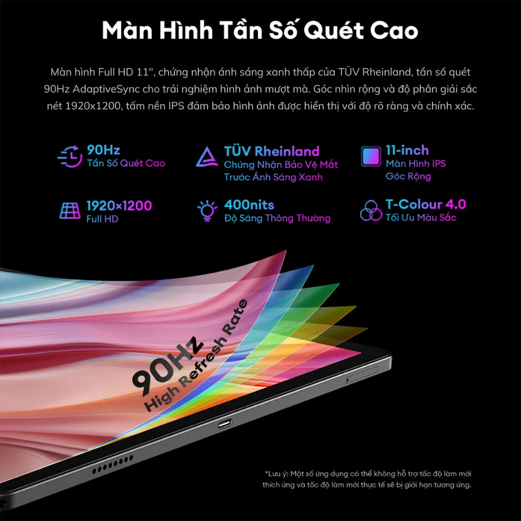 Ảnh Máy Tính Bảng Teclast T50 PLUS 16GB(6+10)/256GB| FHD 11” | 8000mAh | Sạc Nhanh 18W | 2 Nano Sim 2