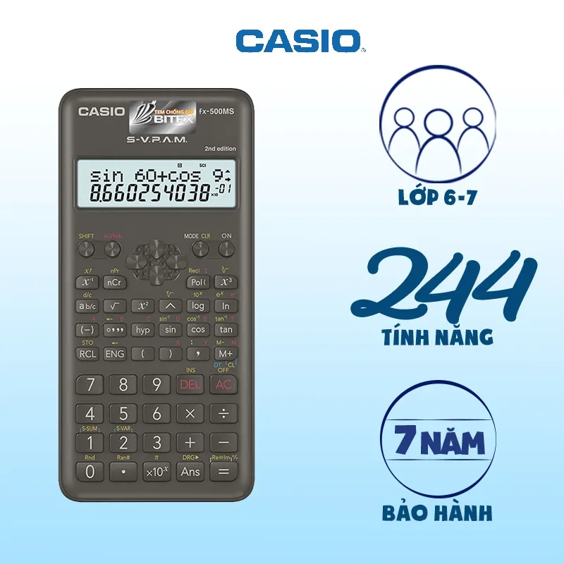 Ảnh Máy tính Casio fx-500MS - 2nd Edition 2