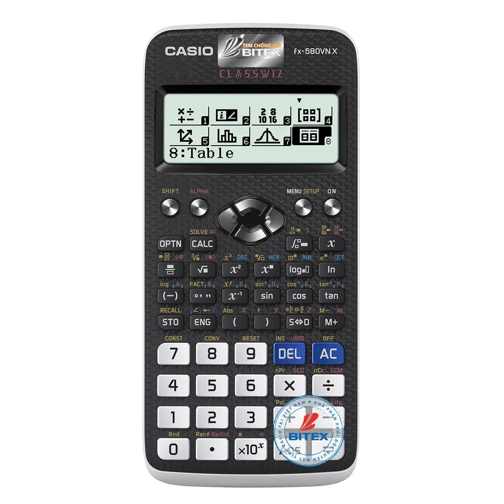 Ảnh Máy Tính CASIO FX580VN X - Màu Đen Nắp Trắng - Chính Hãng 4