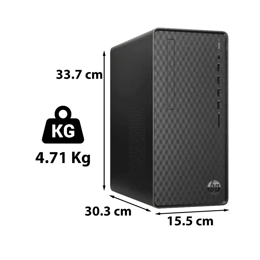Ảnh Máy tính để bàn HP M01-F2029D 77B55PA (Core i3-12100/ 8GB RAM/ 256GB SSD/ Wifi/ Bluetooth 1