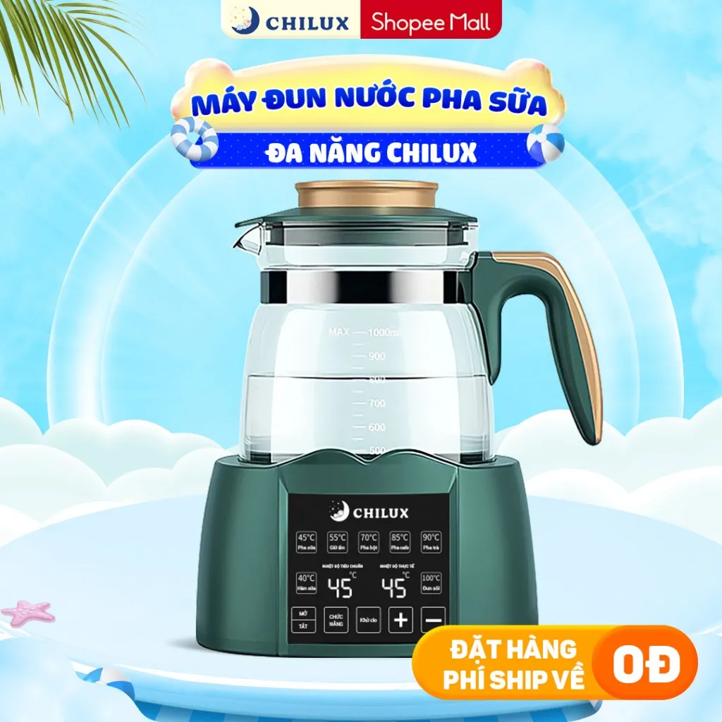 Ảnh Máy đun nước pha sữa CHILUX đa năng, hâm sữa đúng nhiệt độ, giữ ấm suốt 24H, đun nước khử clo 1