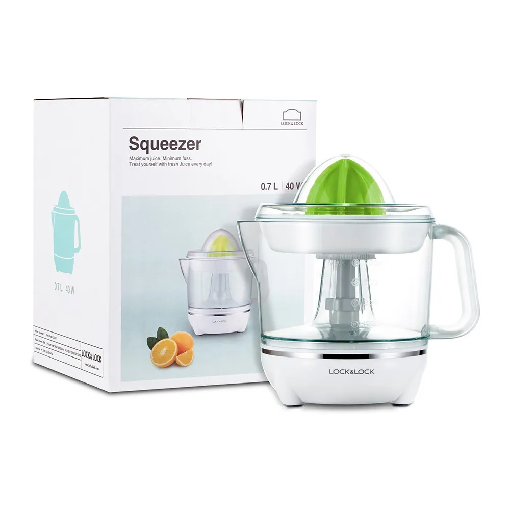 Ảnh Máy vắt cam, chanh, bưởi, quýt, màu trắng Lock&Lock Citrus Juicer EJJ231 700ml 4