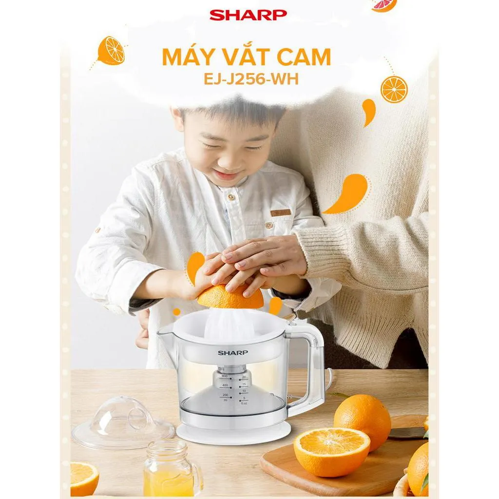 Ảnh Máy Vắt Cam Công Suất 25W Sharp EJ-J256-WH ( Màu Trắng) 1