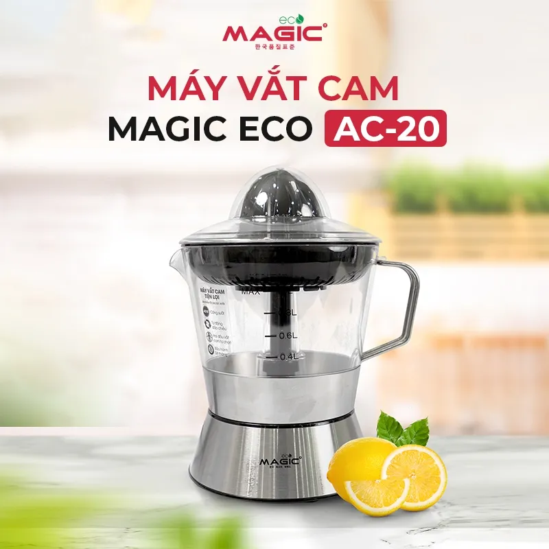 Ảnh Máy vắt cam Magic Eco AC-20, 1L, 2 đầu vắt, tự động đảo chiều. 2