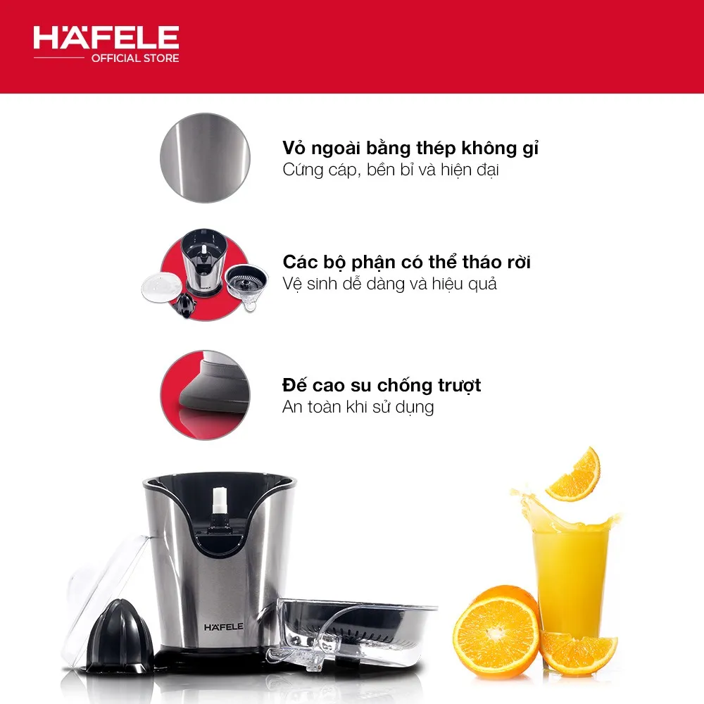 Ảnh Máy Vắt Nước Cam HAFELE GS-401 - 535.43.089 - 100W 4