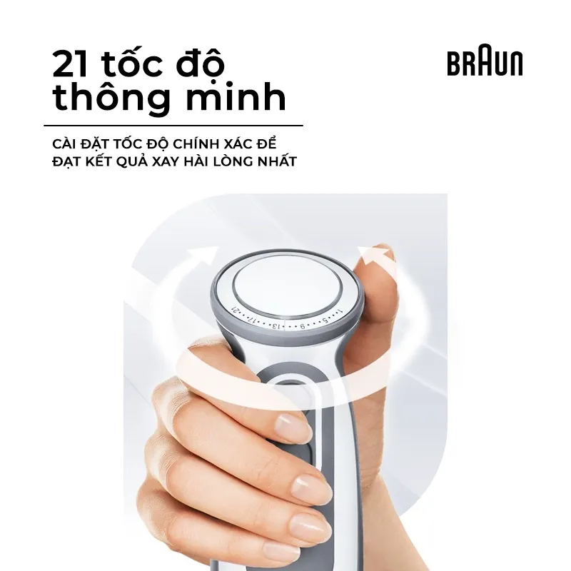 Ảnh Máy xay cầm tay Braun MQ5235, Công suất 1000w, xay nhanh. BH 24 tháng. 3