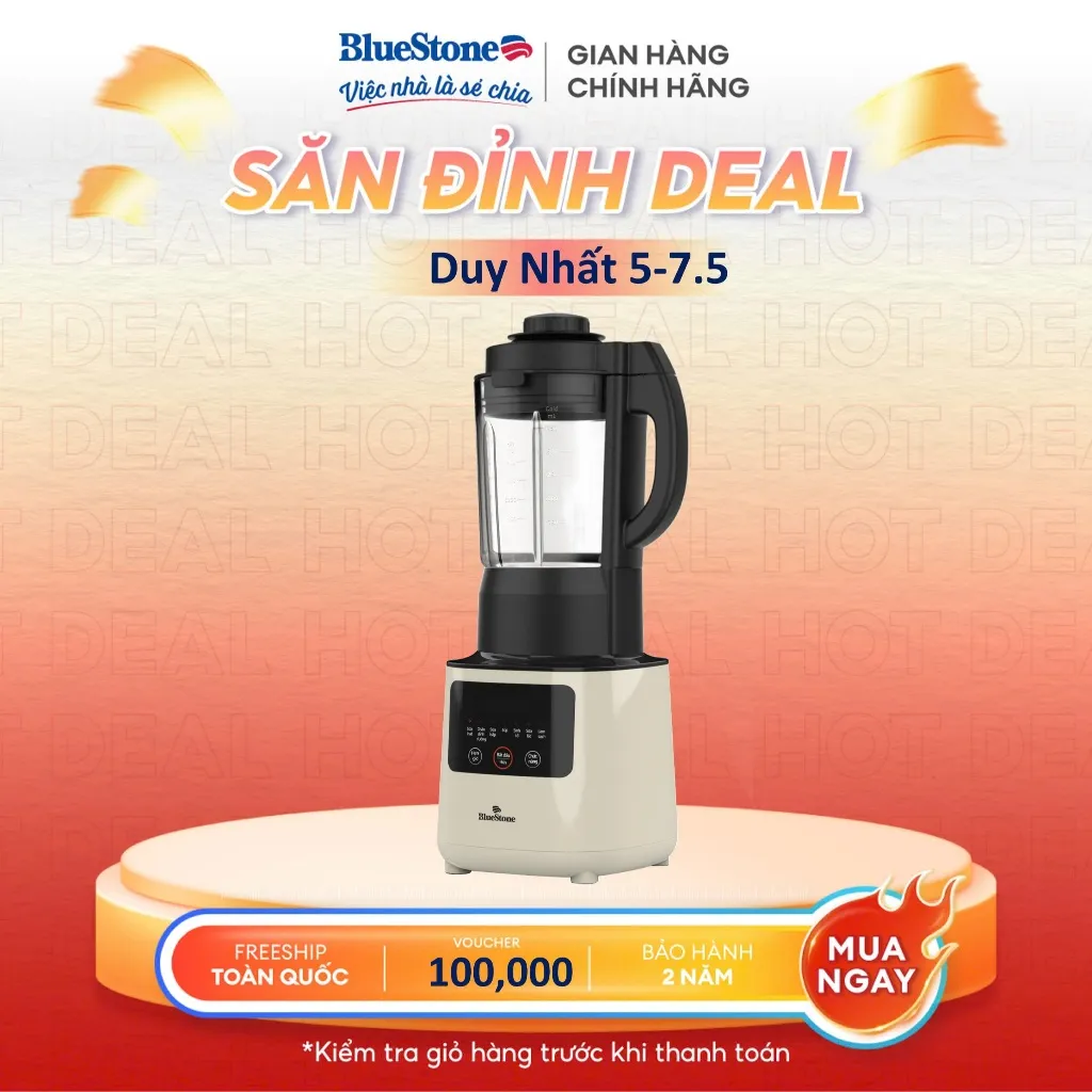 Ảnh Máy Xay Nấu và Làm Sữa Hạt Đa Năng BlueStone BLB-6035 - 1.75 Lít - Bảo hành 2 năm 1