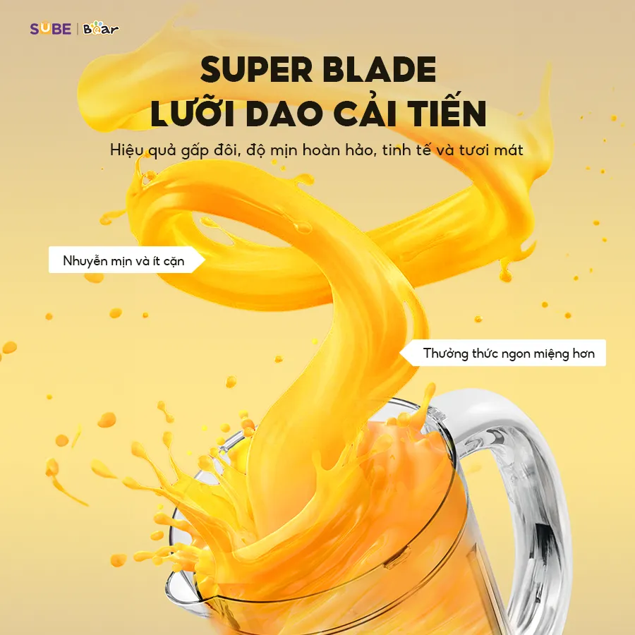 Ảnh Máy Xay Sinh Tố 1.5L Bear Xay Đa Năng 2 Cối Xay Xay Hoa Quả Xay Sinh Tố Xay Thịt Xay Hạt Xay Đá Mịn Làm Nước Ép MX15L 3