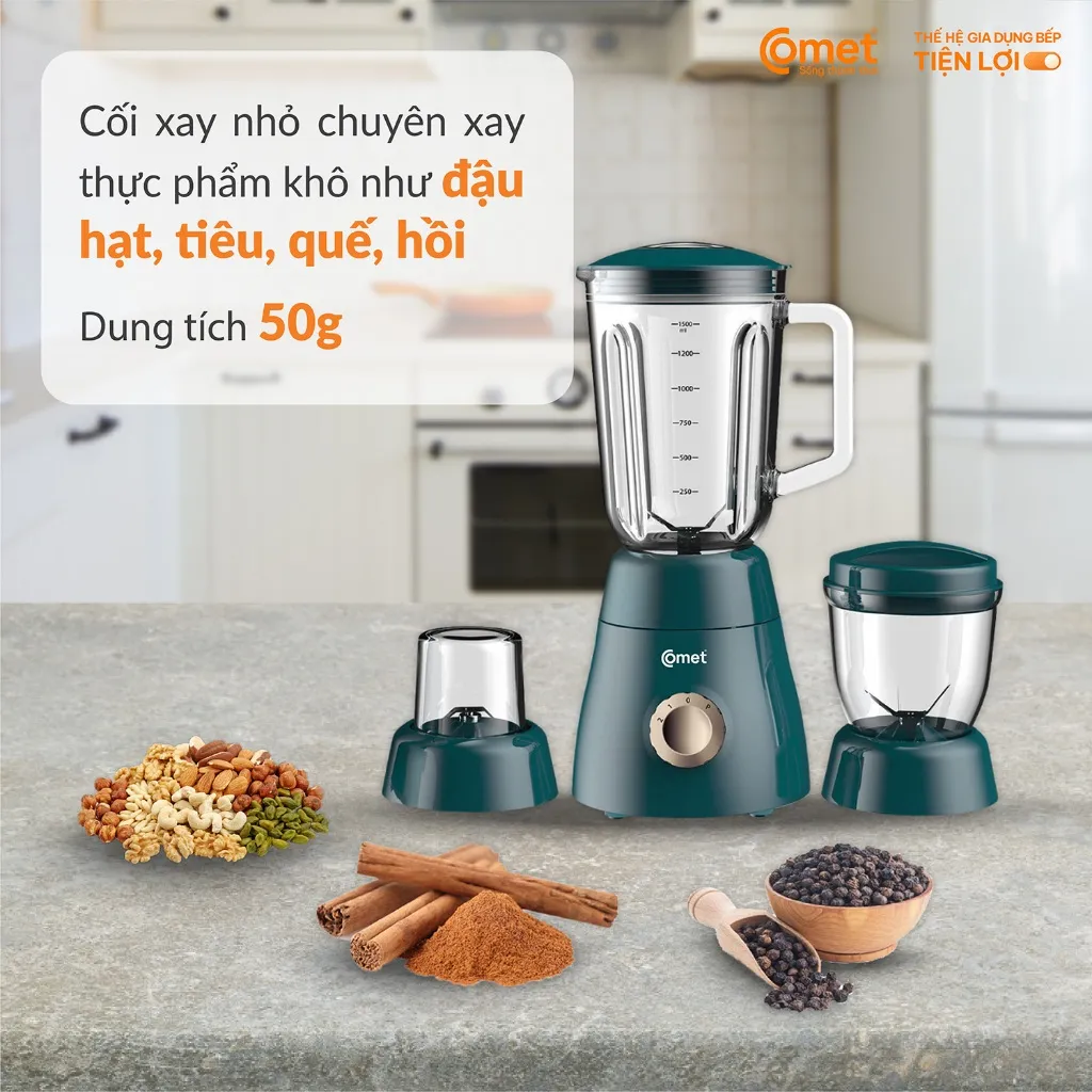 Ảnh Máy xay sinh tố 3 cối 450W COMET - CM9979 3