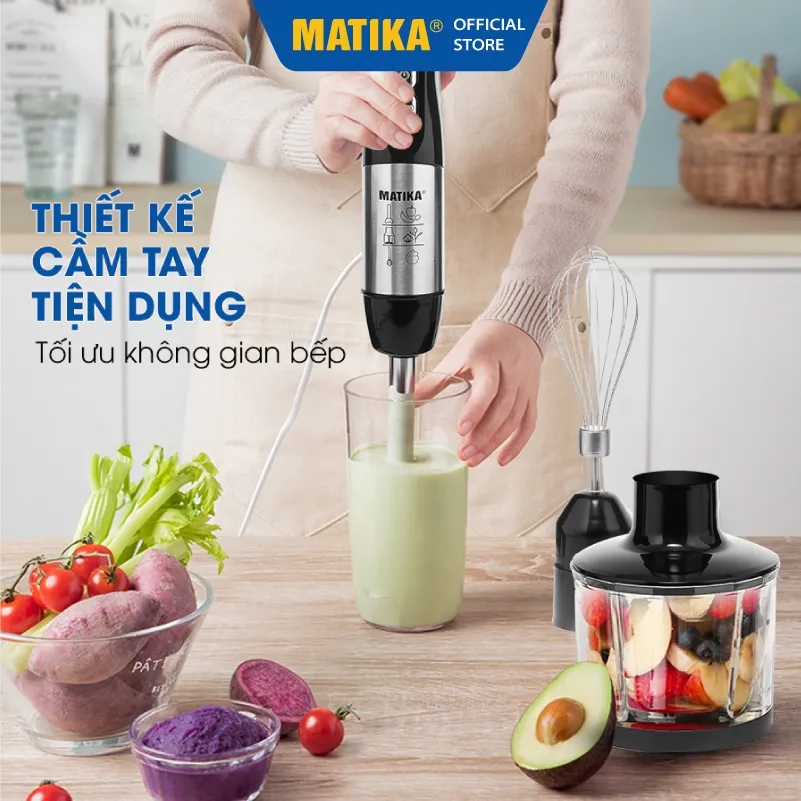 Ảnh Máy Xay Sinh Tố Cầm Tay MATIKA Đa Năng MTK-3131 2