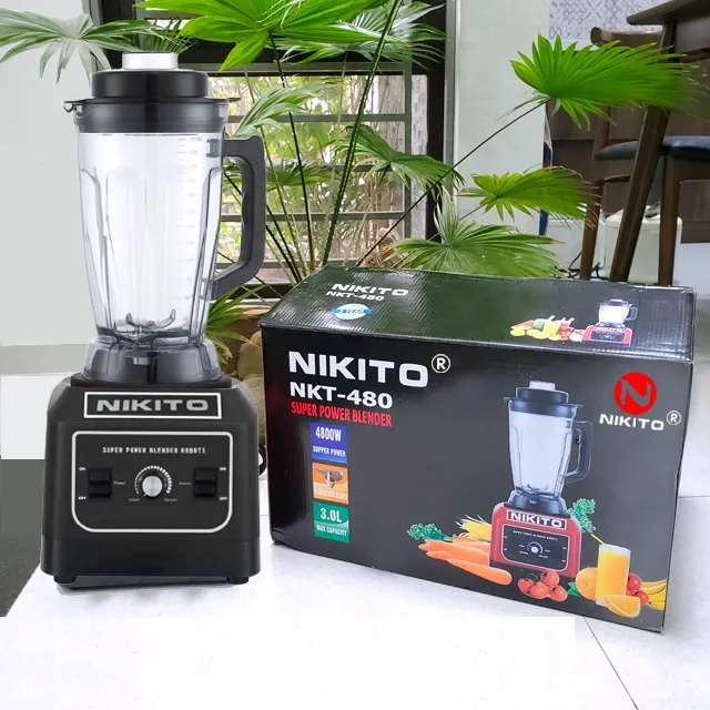 Ảnh Máy Xay Sinh Tố Công Nghiệp NIKITO 5000W xay đá Xay, thịt cá, rau củ quả, sinh tố, ngũ cốc, đồ khô, BH 24Tháng 4