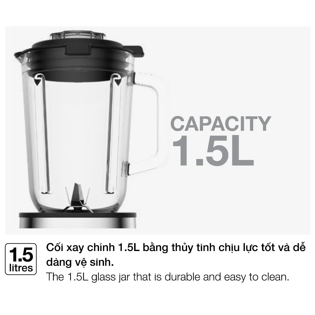 Ảnh Máy xay sinh tố Hafele HS-B1523TX - 535.43.292 4