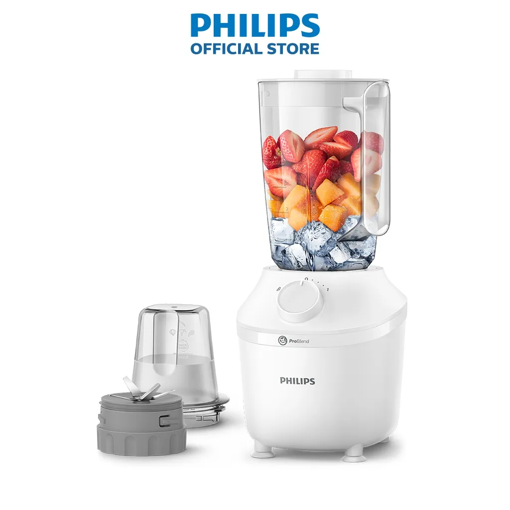 Ảnh Máy xay sinh tố PHILIPS HR2041 /10 | 450W |xay nhuyễn trong 45s - Hàng Chính Hãng 2