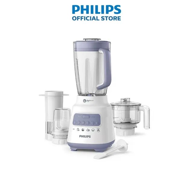Ảnh Máy xay sinh tố PHILIPS HR2223 /00 700W full phụ kiện cối nhựa - Hàng Chính Hãng 1