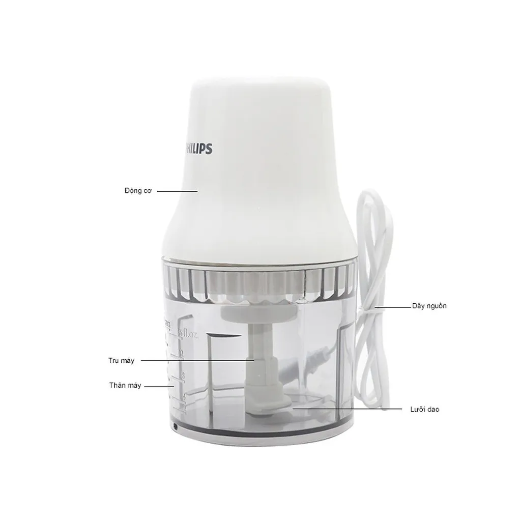 Ảnh Máy xay thịt PHILIPS HR1393 /00 0.7L - Hàng Chính Hãng 3