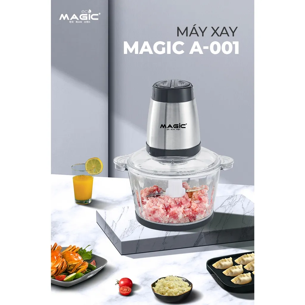 Ảnh Máy xay thực phẩm Magic A-001,công suất 400W,dung tích 1.7L, 4 lưỡi giao không gỉ 1