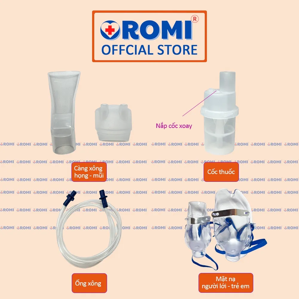 Ảnh Máy xông khí dung OROMI JLN-2307AS - Xông mũi họng - Hàng chính hãng bảo hành 5 năm 3