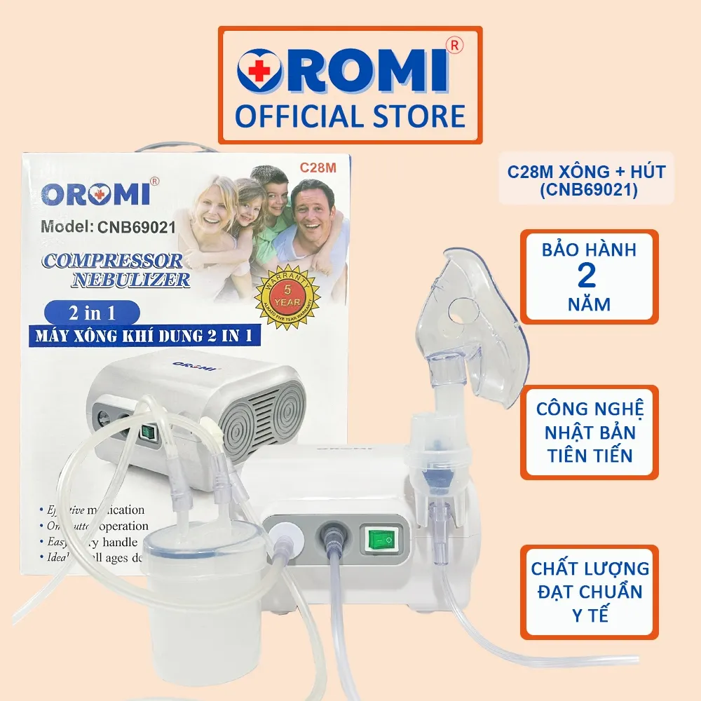 Ảnh Máy xông khí dung và hút mũi OROMI C28M - DÒNG MÁY CHUYÊN XÔNG: XÔNG, XÔNG CAO CẤP, XÔNG HÚT 2
