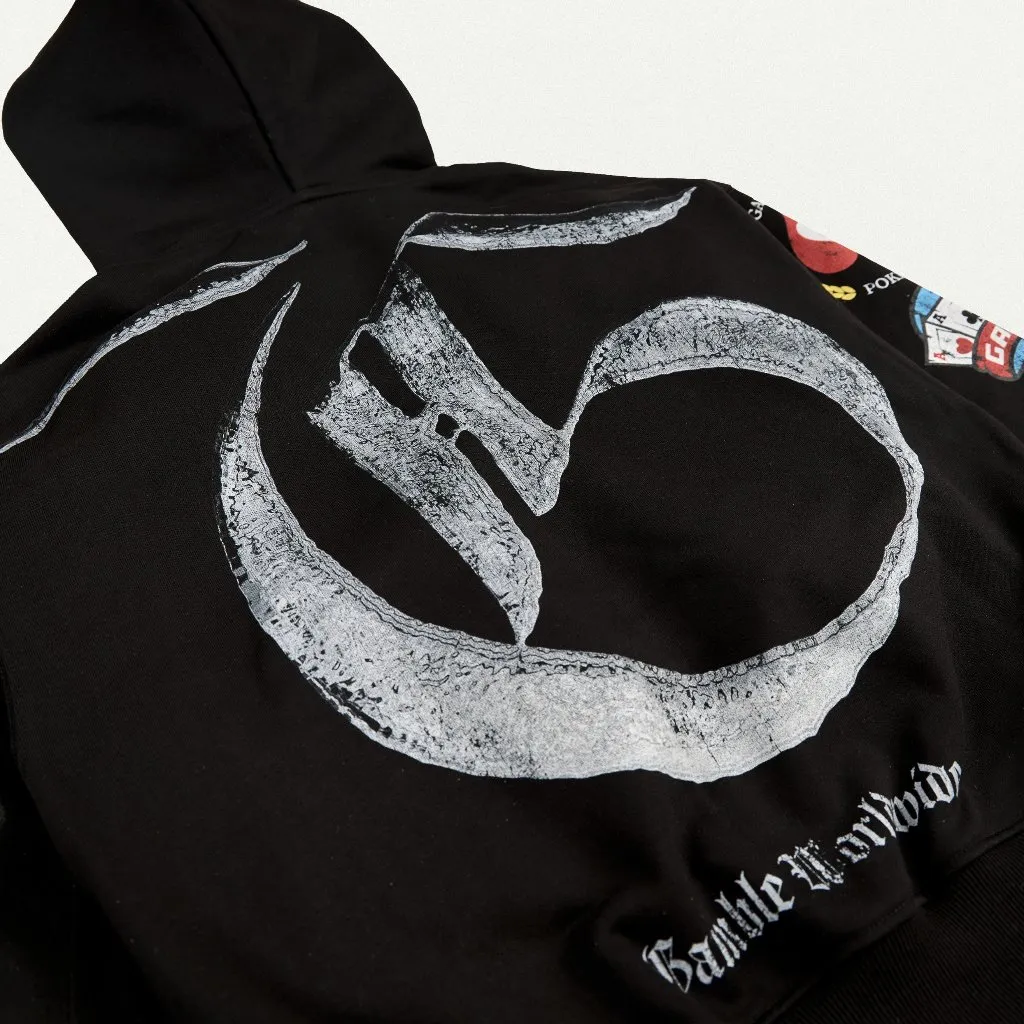 Ảnh MDL FULLZIP HOODIE / BLACK / Áo Hoodie Dây Kéo Vải Nỉ Chân Cua / GAMBLE WORLDWIDE 3