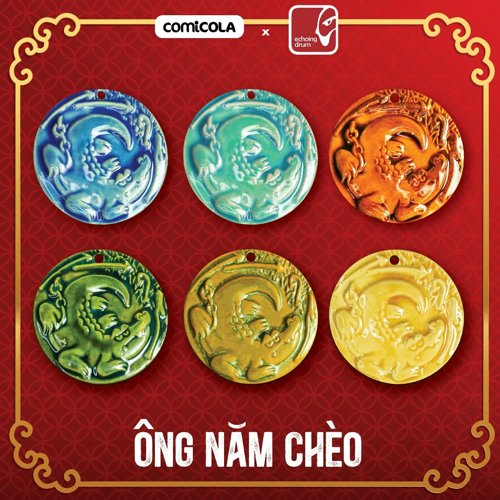 Ảnh Mề đay gốm Thần Thú Nam Bộ 1
