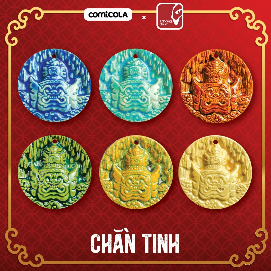Ảnh Mề đay gốm Thần Thú Nam Bộ 2