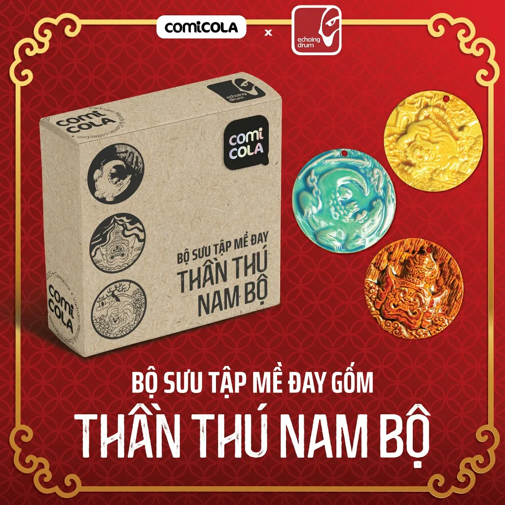 Ảnh Mề đay gốm Thần Thú Nam Bộ 4