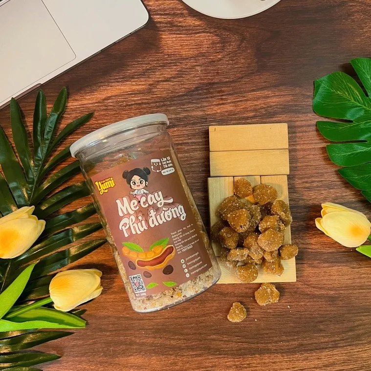 Ảnh Me cay phủ đường Trạm ngọt Yumi kẹo hoa quả chua ngọt đồ ăn vặt trái cây thơm ngon 2