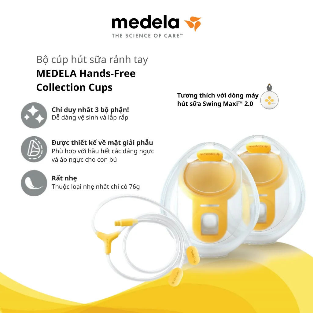 Ảnh Medela Cúp hút sữa rảnh tay Hands-free (2 chiếc - không bao gồm động cơ) | Phụ kiện máy hút sữa 3