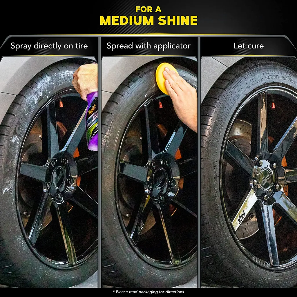 Ảnh Meguiar's Dưỡng lốp có thành phần Ceramic chống bám nước - Hybrid Ceramic Tire Shine, G230416 1