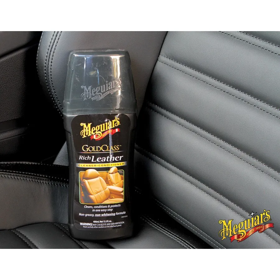 Ảnh Meguiar's Gel dưỡng, bảo vệ chuyên sâu nội thất da ô tô, Gold Class Rich Leather 3in1, G17914, 400ml 4