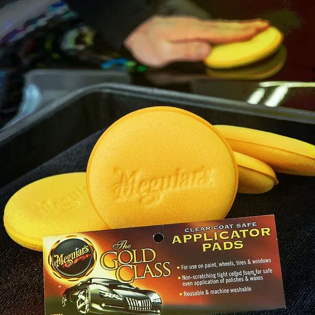Ảnh Meguiar's Mút dưỡng chuyên dụng màu vàng, đường kính 11 cm 2