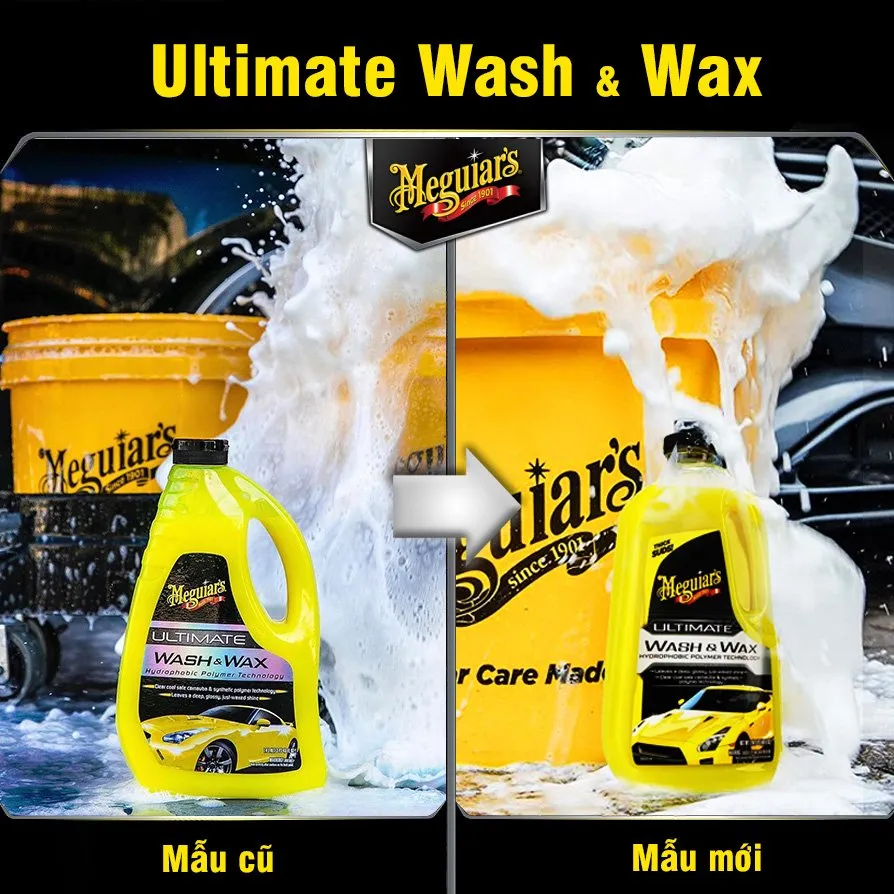 Ảnh Meguiar's Xà phòng rửa xe có chất tạo bóng dòng cao cấp Ultimate - Wash & Wax, G17748, 1,4L 4