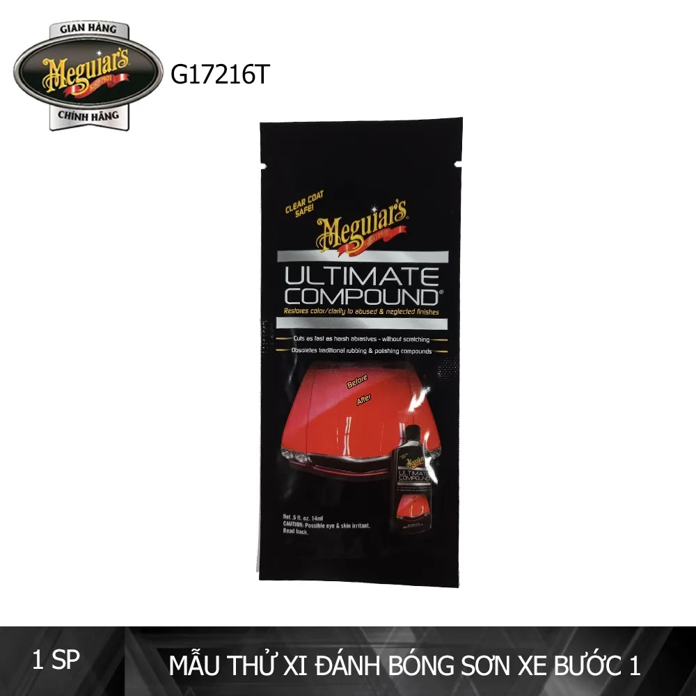 Ảnh Meguiar's Xi đánh bóng sơn xe ô tô (Xi bước 1) - Ultimate Compound - G172001T 1