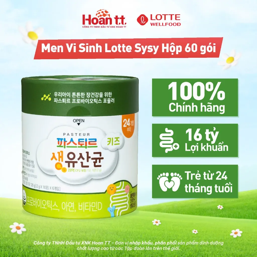 Ảnh Men Vi Sinh Hỗ Trợ Tiêu Hóa Cho Bé Lotte Sysy - Men Vi Sinh Hàn Quốc Bổ Sung Lợi Khuẩn - Men Cải Thiện Biếng Ăn Cho Trẻ 2