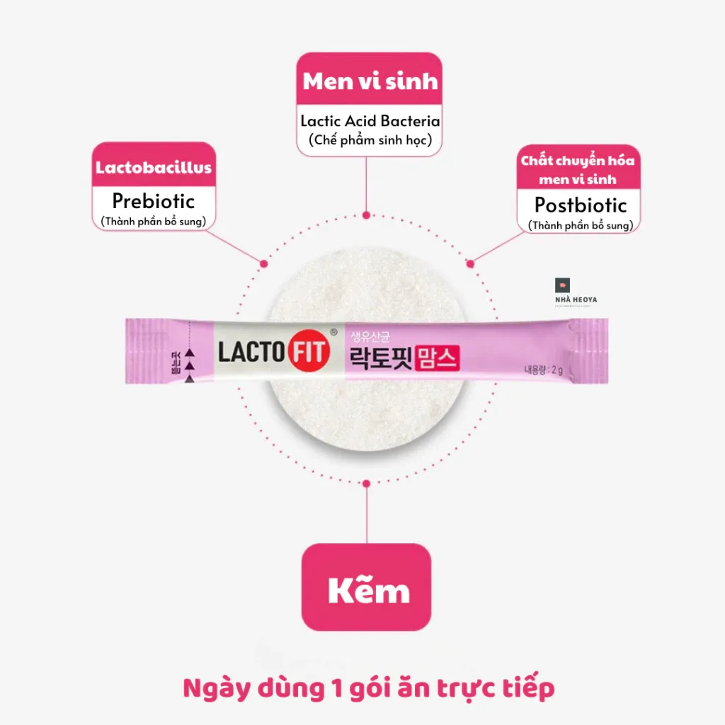 Ảnh Men vi sinh LACTO-FIT Moms Dành Cho Phụ Nữ Mang Thai Và Cho Con Bú (2g x 10 gói) 3