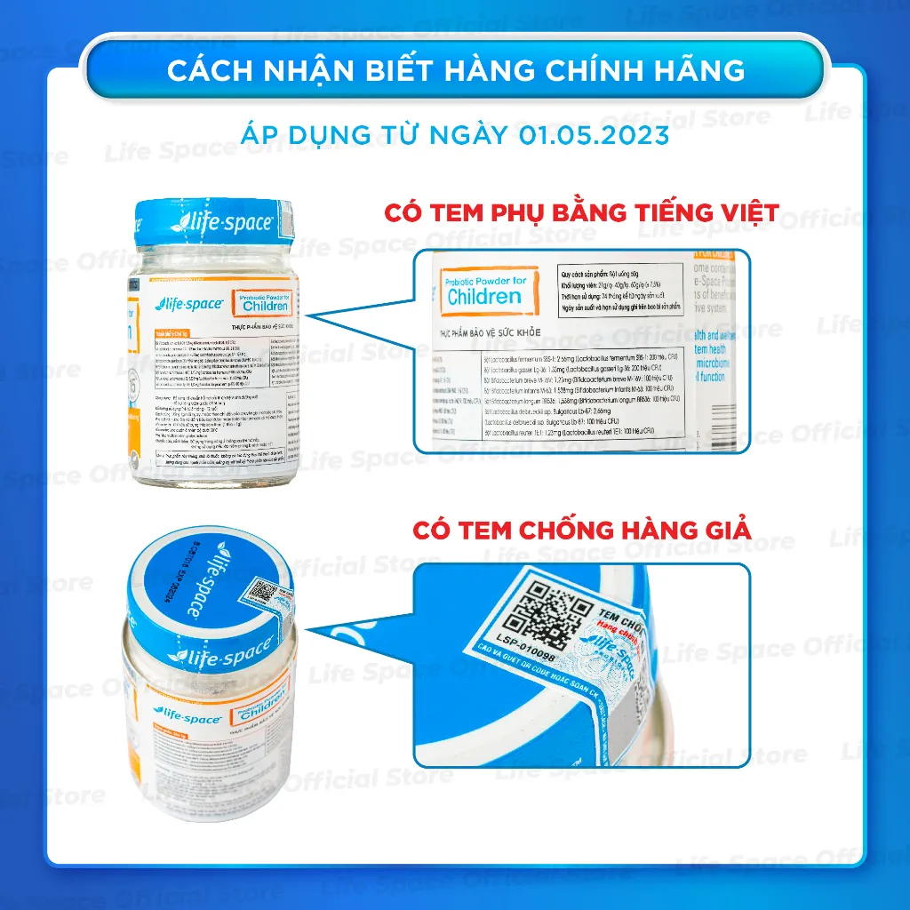 Ảnh Men vi sinh Life Space Powder For Children giúp hỗ trợ tốt cho tiêu hóa, hỗ trợ tăng cường sức đề kháng cho bé 3-12 tuổi 4