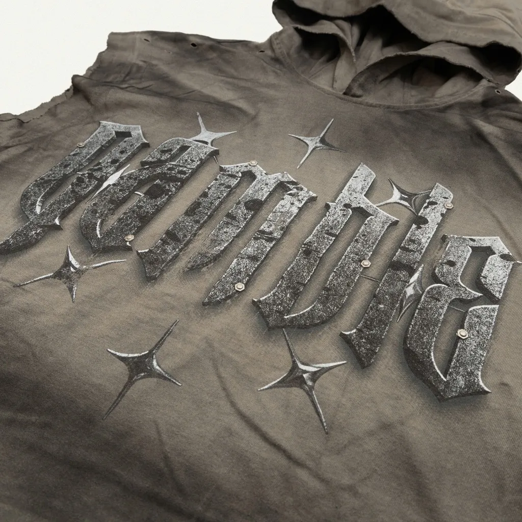 Ảnh METAL SLEEVELESS HOODIE / ROCK / GAMBLE WORLDWIDE 3