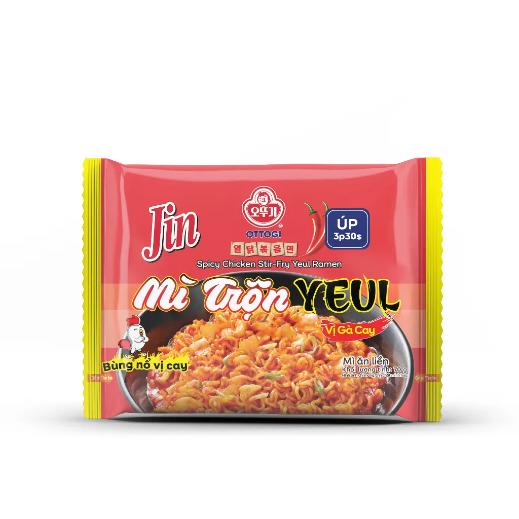 Ảnh Mì Ăn Liền - Mì Trộn Yeul Vị Gà Cay Ottogi 70g 4