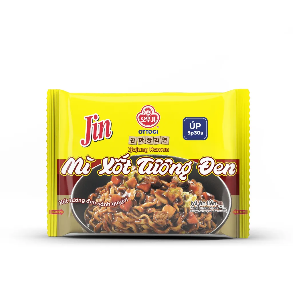 Ảnh Mì Ăn Liền Trộn Xốt Tương Đen Ottogi 75g 3