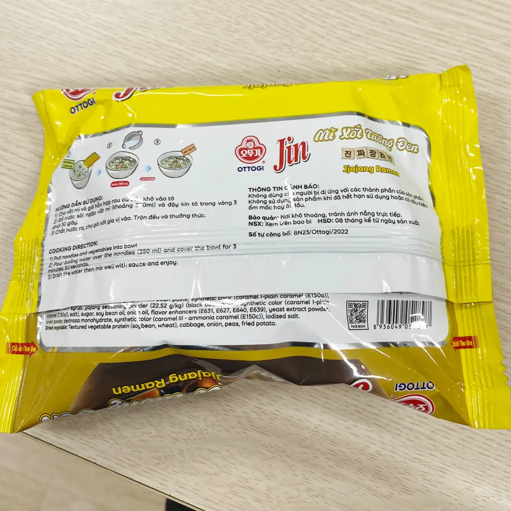 Ảnh Mì Ăn Liền Trộn Xốt Tương Đen Ottogi 75g 4