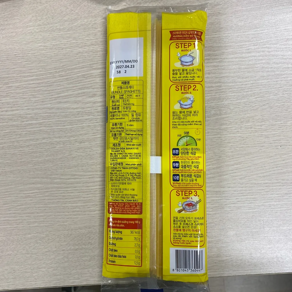 Ảnh Mì Ý Spaghetti Ottogi 500g 3
